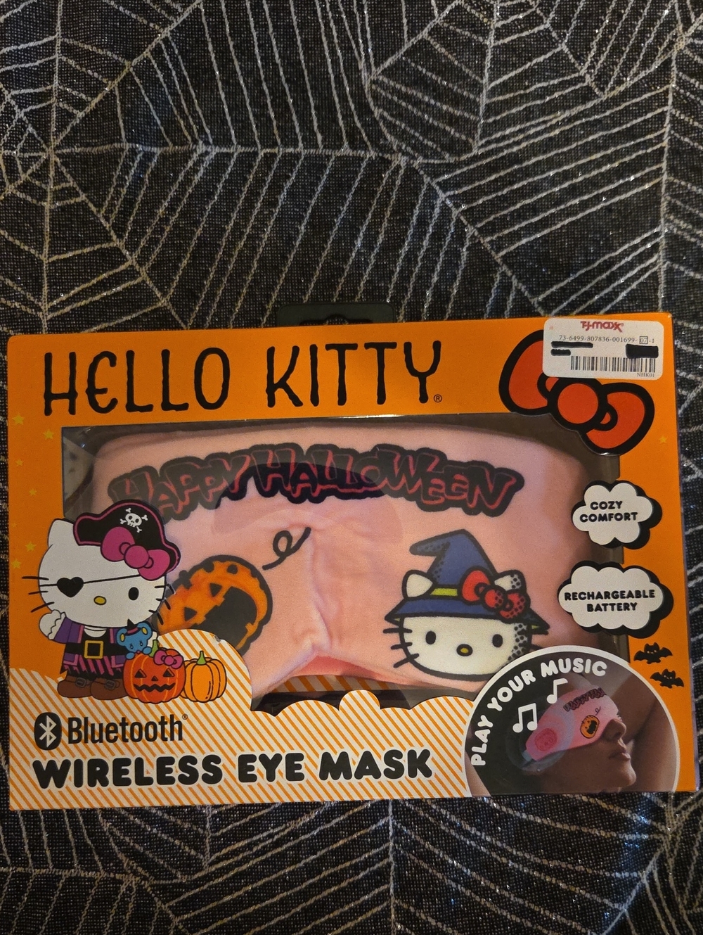 NEW HELLO KITTY Bluetooth Wireless Eye Mask Halloween
